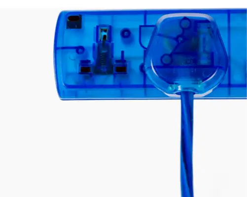 blue uk plug socket
